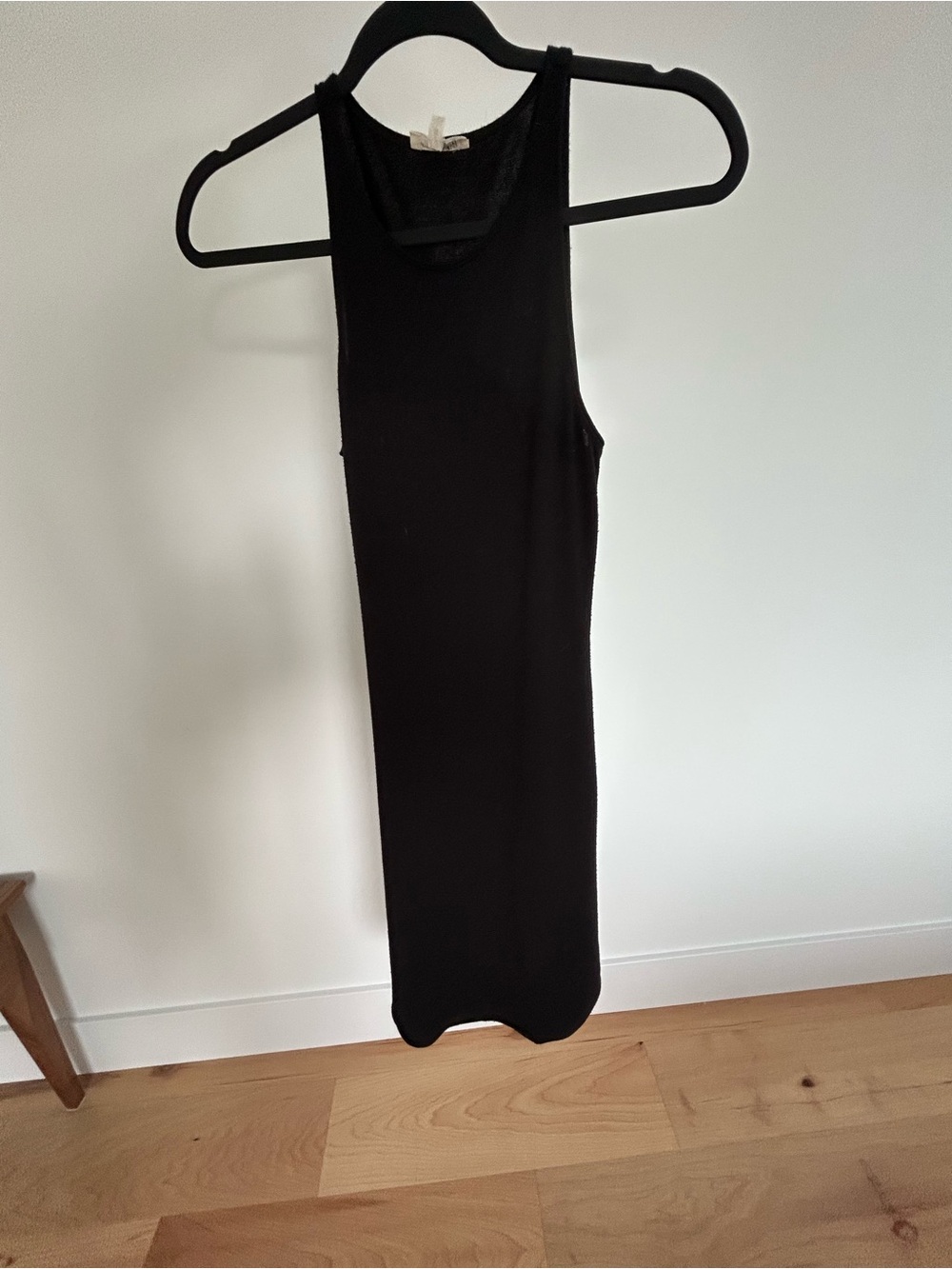 Wilfred Black Sleeveless Tank Midi Dress
